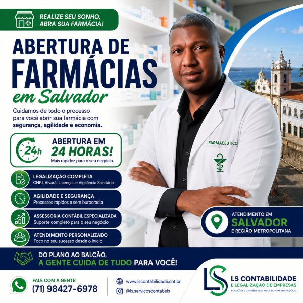 Como abrir Farmácias em Salvador/Ba?